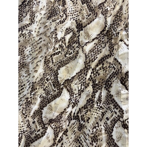 Vintage Snake Print Symphony Scarfs Animal Patterned Long Scarf 100% Polyester M - Picture 2 of 5